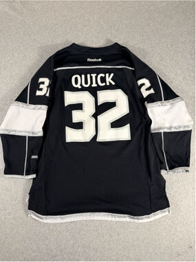 LA Kings 2012 Stanley Cup Finals Reebok Quick #32 Home Jersey Youth:L/XL Mens:S